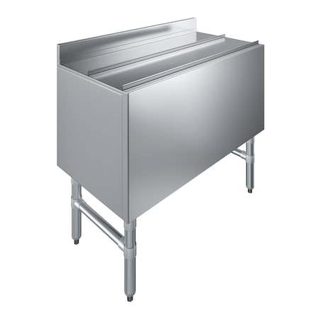 Amgood AmGood 18.5 in. x 36 in. Underbar Ice Bin with Sliding Lid ICE BIN FSIB-183615-Z